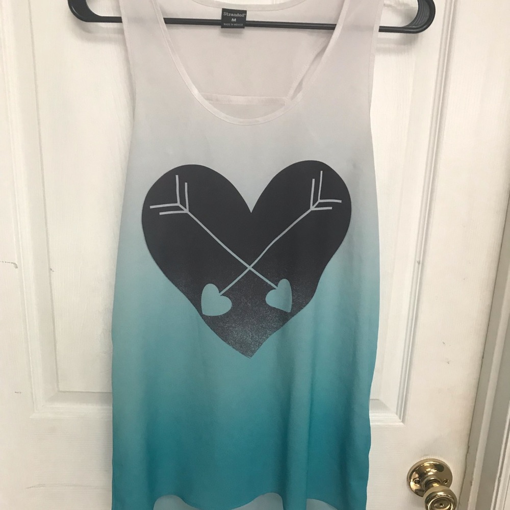 Ombré teal top
